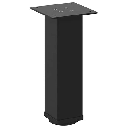 Soffbordsben 4 st svarta 42-44 cm stål
