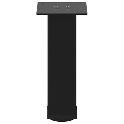 Soffbordsben 4 st svarta 42-44 cm stål