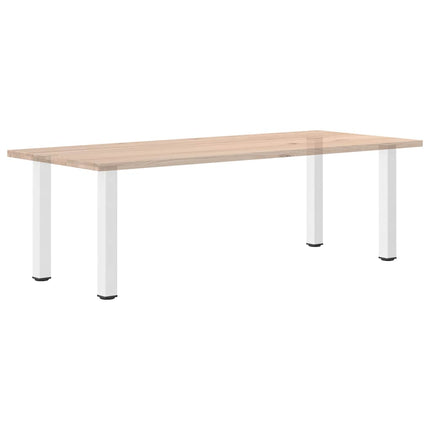 Konsolbordsben 4 st vita 72-74 cm stål