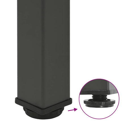 Barbordsben 4 st antracit 90-92 cm stål