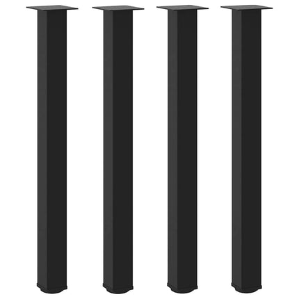 Barbordsben 4 st svarta 100-102 cm stål