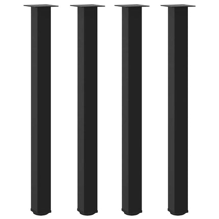 Barbordsben 4 st svarta 110-112 cm stål