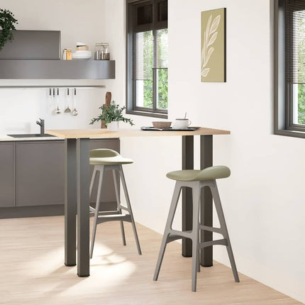 Barbordsben 4 st antracit 110-112 cm stål