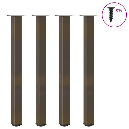 Barbordsben 4 st naturstål 110-112 cm stål