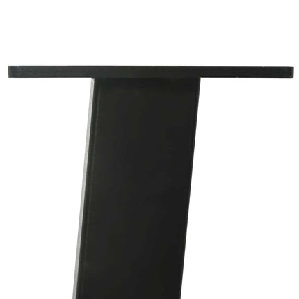 Soffbordsben 4 st svarta 30 cm stål
