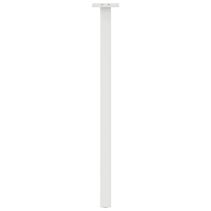 Konsolbordsben 4 st vita 72 cm stål