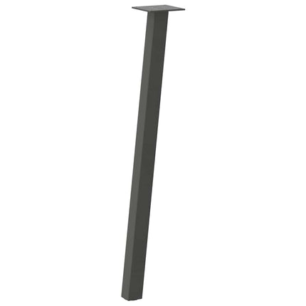 Konsolbordsben 4 st antracit 72 cm stål