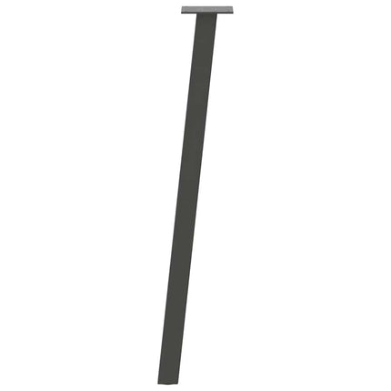 Konsolbordsben 4 st antracit 72 cm stål