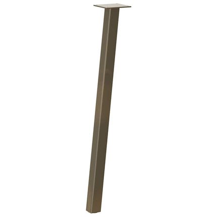 Konsolbordsben 4 st naturstål 72 cm stål