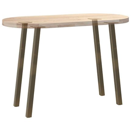 Konsolbordsben 4 st naturstål 72 cm stål