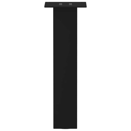 Soffbordsben 4 st svarta 42 cm stål