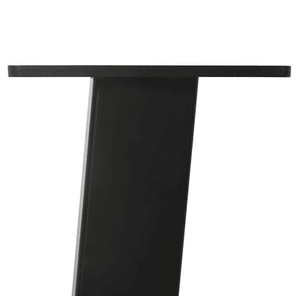 Soffbordsben 4 st svarta 42 cm stål