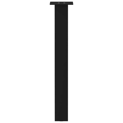 Konsolbordsben 4 st svarta 72 cm stål