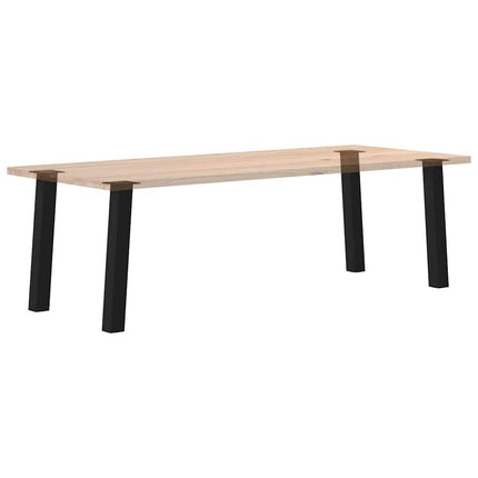 Konsolbordsben 4 st svarta 72 cm stål