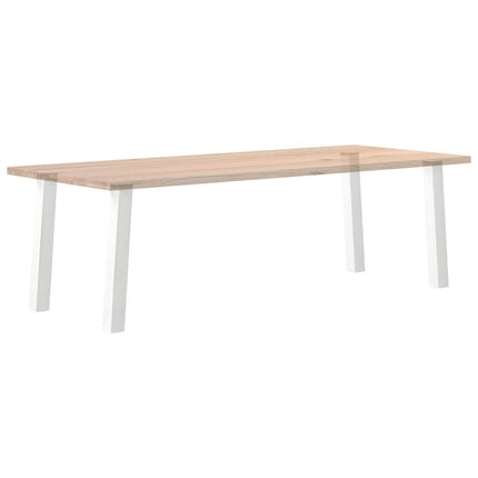 Konsolbordsben 4 st vita 72 cm stål