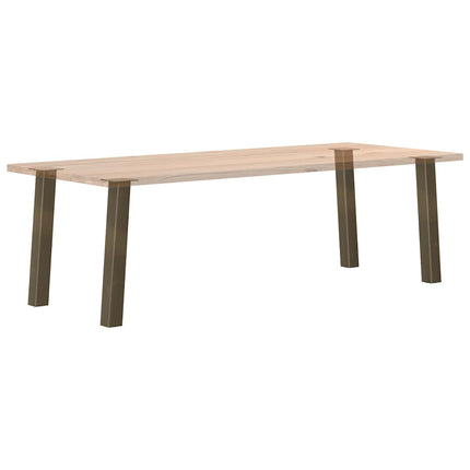 Konsolbordsben 4 st naturstål 72 cm stål
