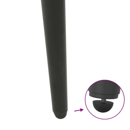 Soffbordsben koniska 4 st antracit 30-31 cm stål