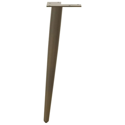 Soffbordsben koniska 4 st naturstål 30-31 cm stål