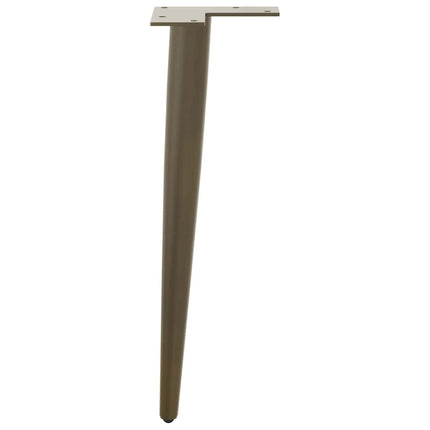 Soffbordsben koniska 4 st naturstål 30-31 cm stål