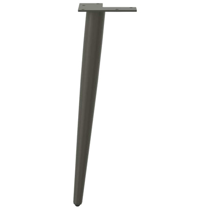 Soffbordsben koniska 4 st antracit 42-43 cm stål