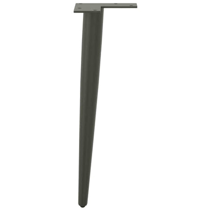 Soffbordsben koniska 4 st antracit 42-43 cm stål