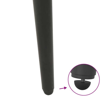 Konsolbordsben konisk form 4 st antracit 72-73 cm stål