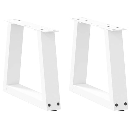 Soffbordsben V-formade 2 st vita 30x(30-31,3) cm stål