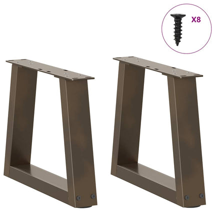 Soffbordsben V-formade 2 st naturstål 30x(30-31,3) cm stål