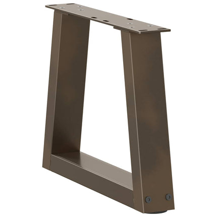 Soffbordsben V-formade 2 st naturstål 30x(30-31,3) cm stål