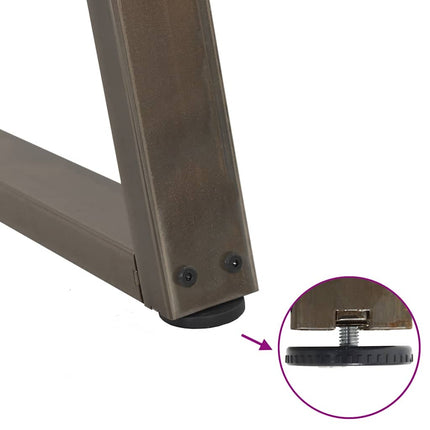 Soffbordsben V-formade 2 st naturstål 30x(30-31,3) cm stål