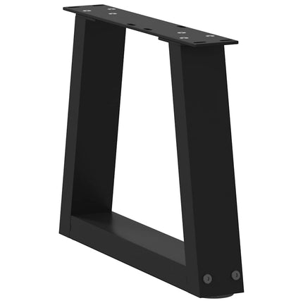 Soffbordsben V-formade 2 st svarta 40x(30-31,3) cm stål