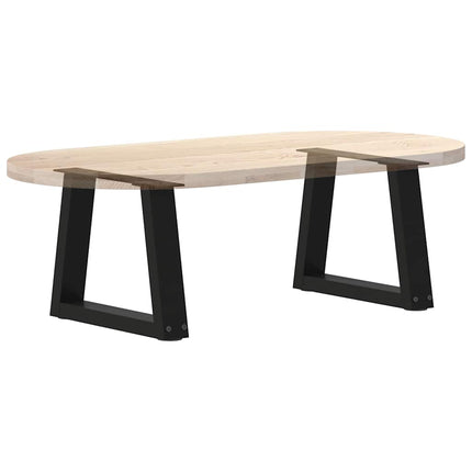 Soffbordsben V-formade 2 st svarta 40x(30-31,3) cm stål