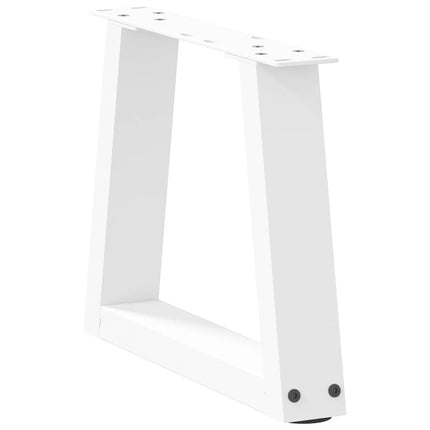 Soffbordsben V-formade 2 st vita 40x(30-31,3) cm stål
