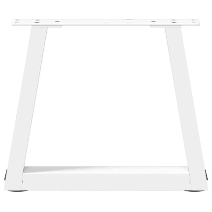 Soffbordsben V-formade 2 st vita 40x(30-31,3) cm stål