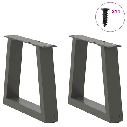 Soffbordsben V-formade 2 st antracit 40x(30-31,3) cm stål