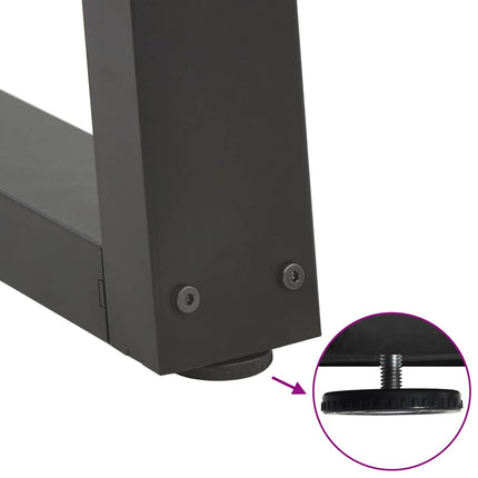 Soffbordsben V-formade 2 st antracit 40x(30-31,3) cm stål