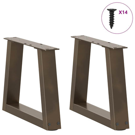Soffbordsben V-formade 2 st naturstål 40x(30-31,3) cm stål