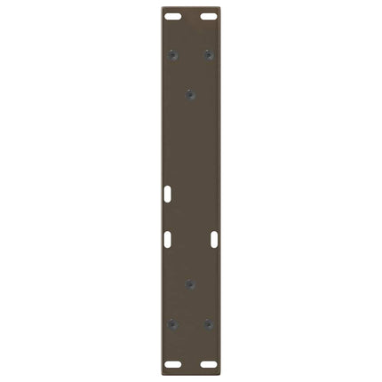 Soffbordsben V-formade 2 st naturstål 40x(30-31,3) cm stål