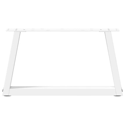 Soffbordsben V-formade 2 st vita 50x(30-31,3) cm stål