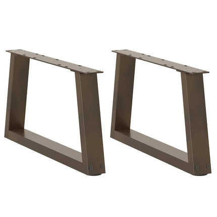 Soffbordsben V-formade 2 st naturstål 50x(30-31,3) cm stål