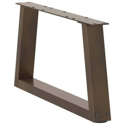 Soffbordsben V-formade 2 st naturstål 50x(30-31,3) cm stål