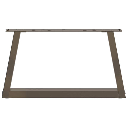 Soffbordsben V-formade 2 st naturstål 50x(30-31,3) cm stål