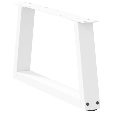 Soffbordsben V-formade 2 st vita 60x(30-31,3) cm stål