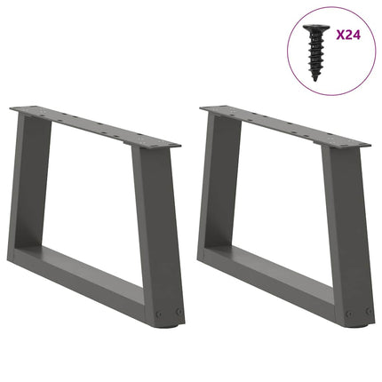 Soffbordsben V-formade 2 st antracit 60x(30-31,3) cm stål