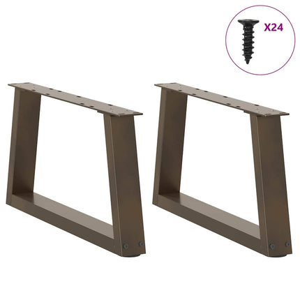 Soffbordsben V-formade 2 st naturstål 60x(30-31,3) cm stål