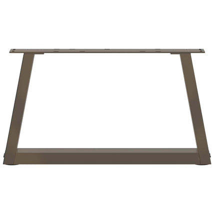 Soffbordsben V-formade 2 st naturstål 60x(30-31,3) cm stål