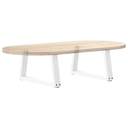 Soffbordsben V-formade 2 st vita 70x(30-31,3) cm stål