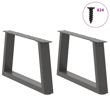 Soffbordsben V-formade 2 st antracit 70x(30-31,3) cm stål