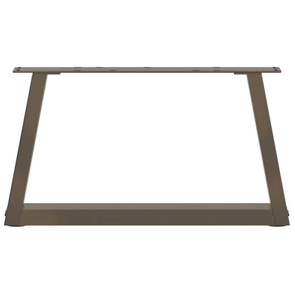 Soffbordsben V-formade 2 st naturstål 70x(30-31,3) cm stål
