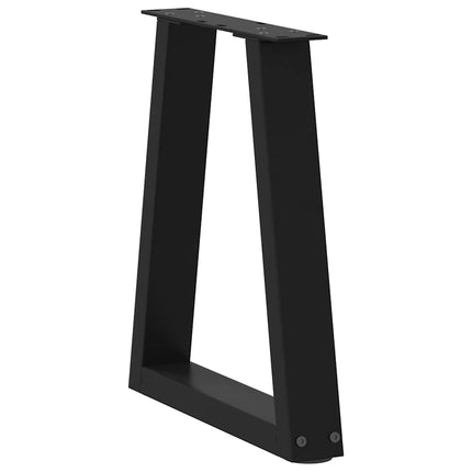 Soffbordsben V-formade 2 st svarta 28x(42-43,3) cm stål